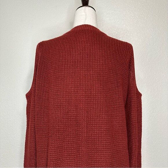 Wet Seal Cold Shoulder Button Down Cardigan, Sz Medium - Picture 8 of 12